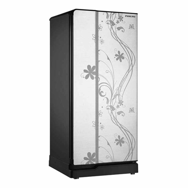 Nikai 220L Free Standing Single Door Refrigerator, Black/Grey - NRF220DSF