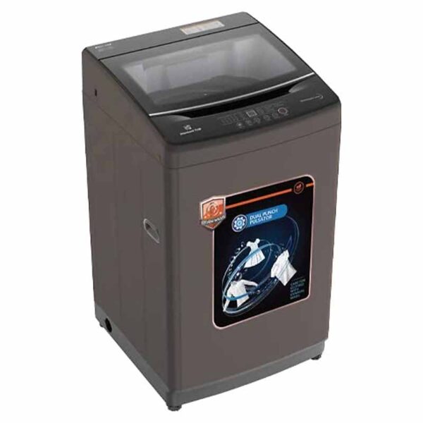 Nikai fully automatic top loading washing machine, 7 kg, with pump, grey finish - NWMT700TN9P