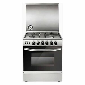 Nikai cooking range 60x60 cm, 4 burner, cast iron pan support, safety, steel - U6069F5