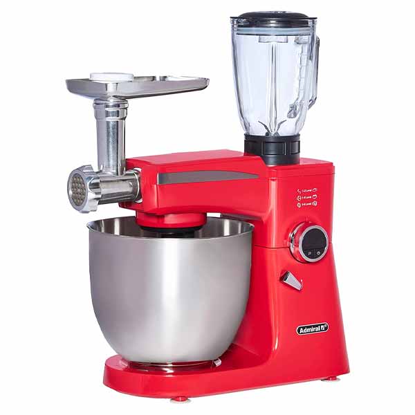 Admiral Stand Mixer, 10L SS Bowl With 1.5L Glass Blender & 1 Set Meat Grinder - ADSM10SS20