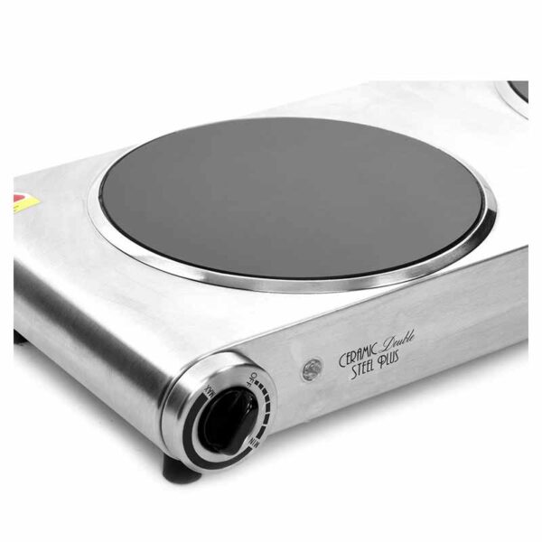 Palson Electric Double Hot Plate Silver - 30991