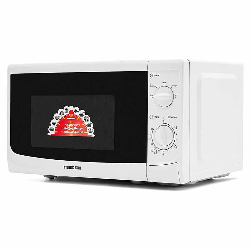 Nikai 700W Electric Microwave Oven, 20L Capacity, White - NMO515N9A