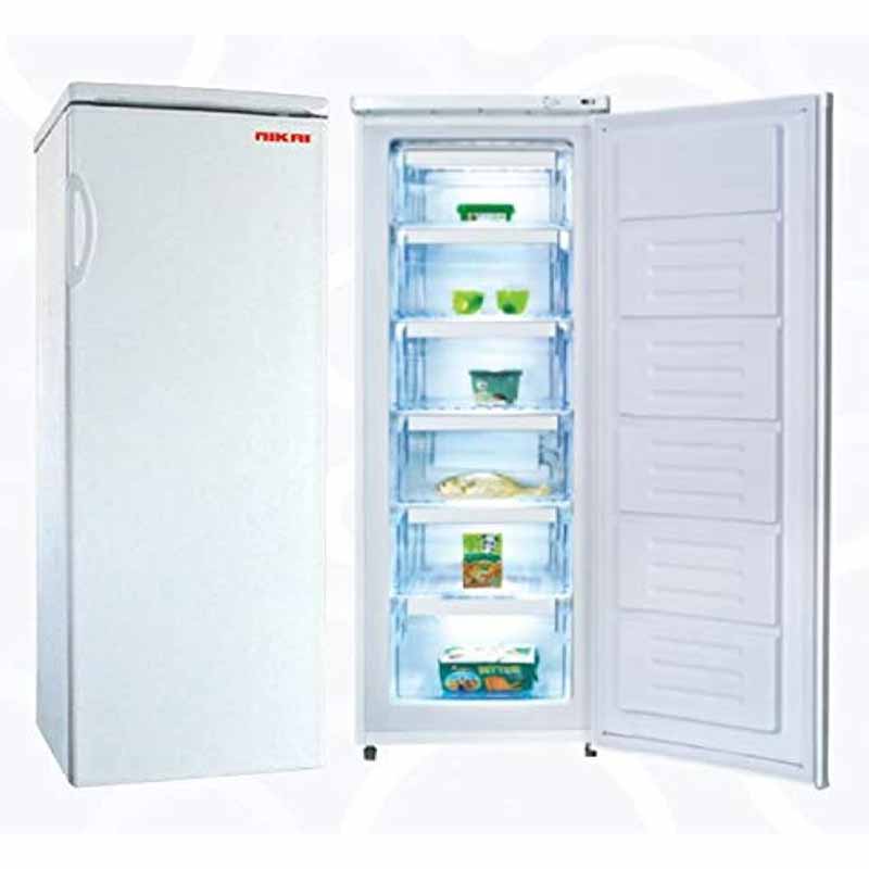 Nikai 250L Upright Freezer, with Sturdy Slide out Shelves, White - NUF250N2W