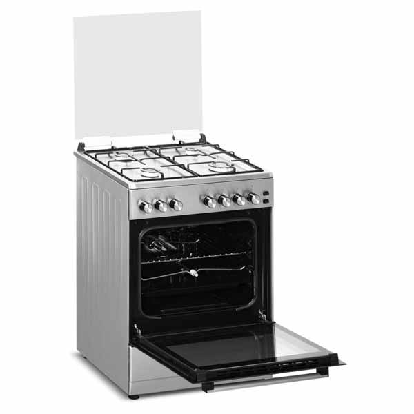 Admiral Gas Cooker 60*55 Enamel Pan Support Full Safety, Silver - ADGC6060SF