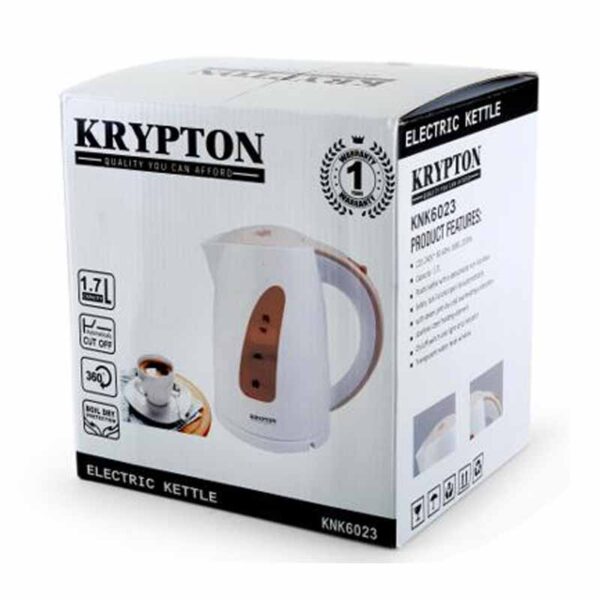 Krypton Electric Plastic Kettle, 1.7L - KNK6023