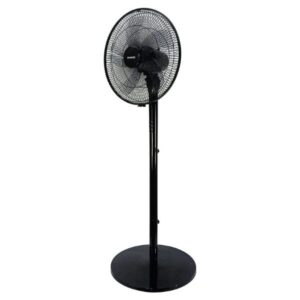 KHIND Pedestal Stand Fan, 2-in-1 Convertible cum Table Fan, 5 Leaf Blade, 3 Speed 16-Inch, Black - SF1663G