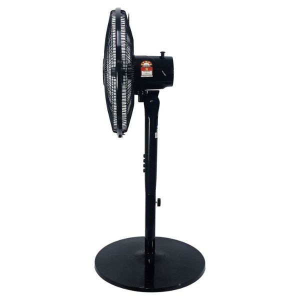 KHIND Pedestal Stand Fan, 2-in-1 Convertible cum Table Fan, 5 Leaf Blade, 3 Speed 16-Inch, Black - SF1663G