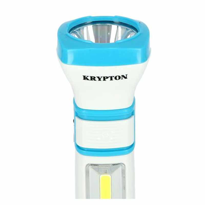 Krypton Rechargeable LED Flashlight with Lantern Built-in 4V 400mAh Battery - KNFL5087