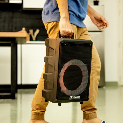 Krypton Rechargeable Portable Speaker 8 inch - KNMS6073