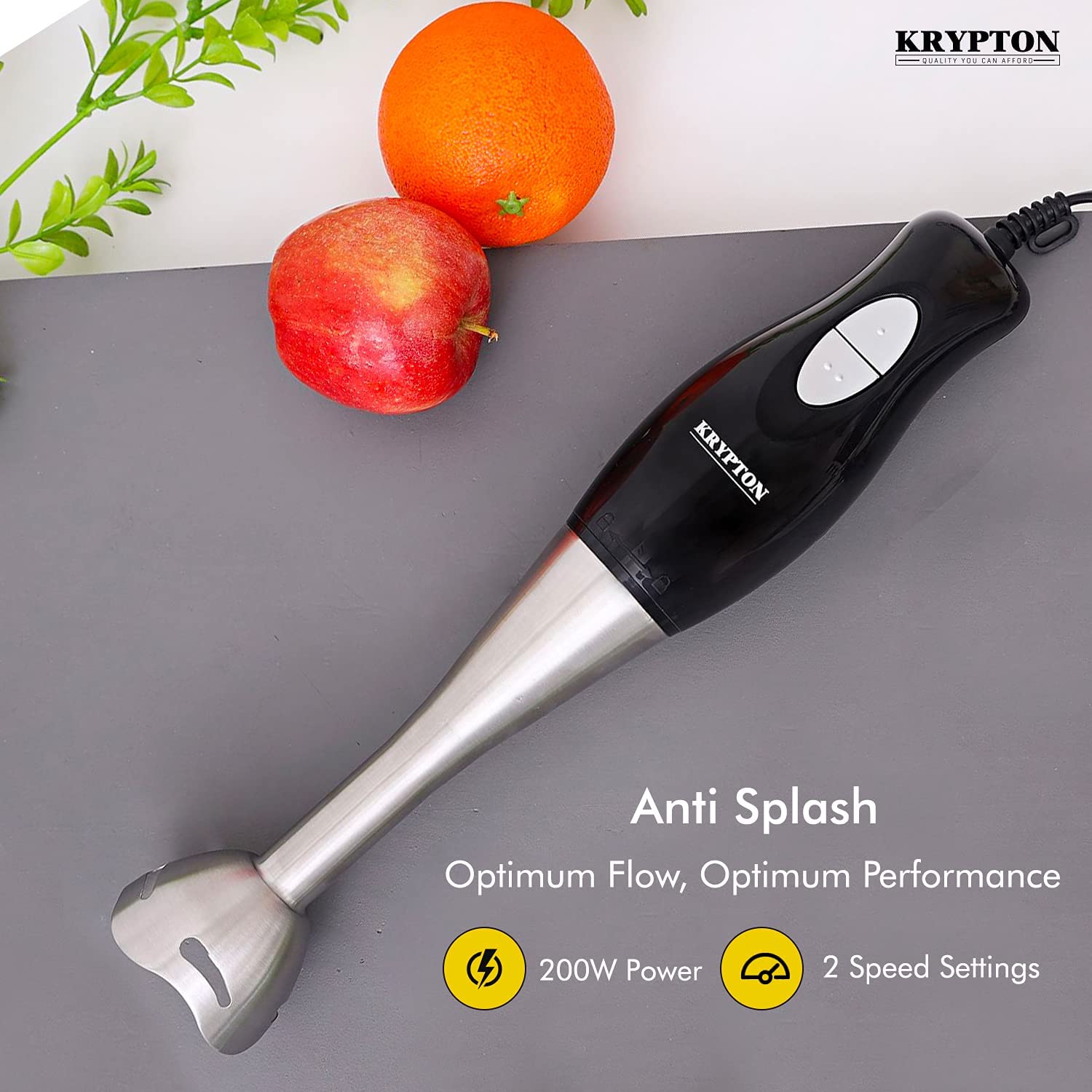 Krypton KNHB6078 Hand Blender with Powerful Motor PLUGnPOINT