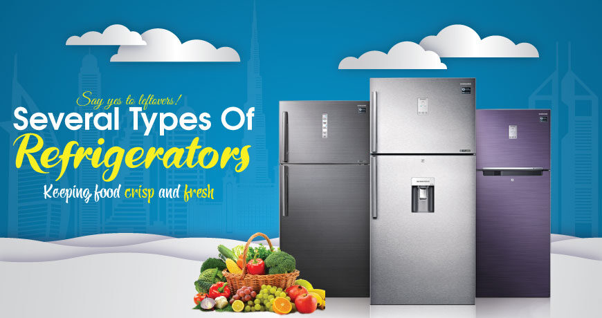 Several Types Of Refrigerators