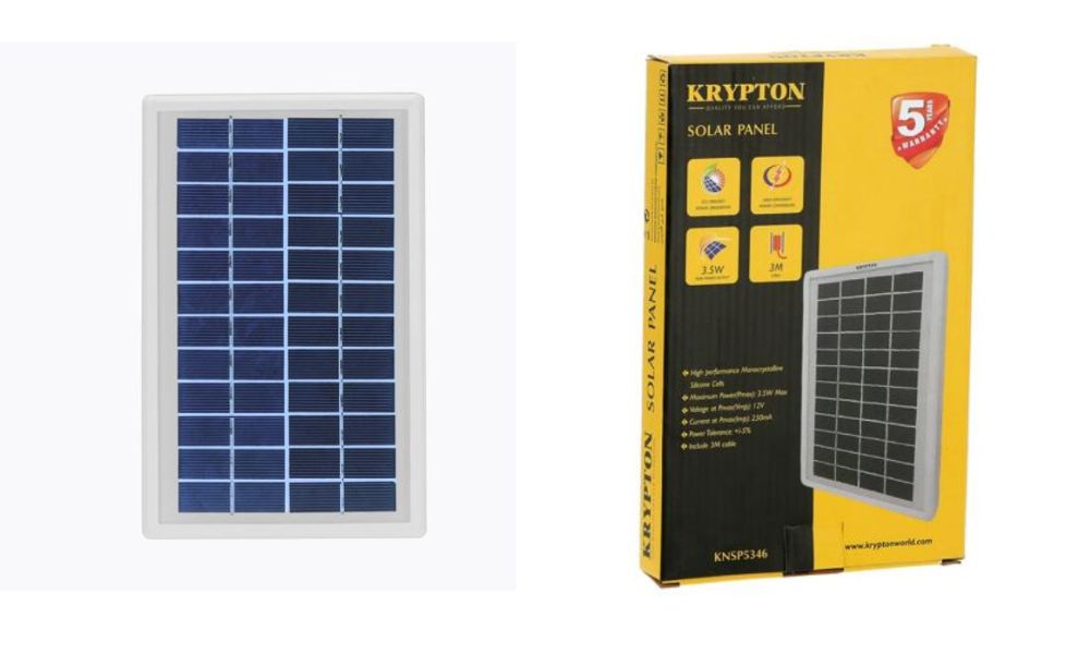 Krypton KNSP5346 | Max Power Solar Panel 3.5W 