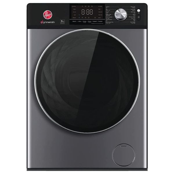 Hoover 9 KG Direct Drive Front Load Washing Machine, Silver - HWM-S914ID-S
