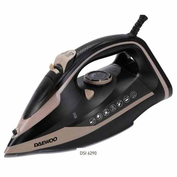 Daewoo Steam Iron 1.3G, 2800W, Black/Brown - DSI-6290