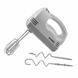 Khind Hand Mixer 160W with Food Grade Stainless Steel Pair of Beater and Book - HM200