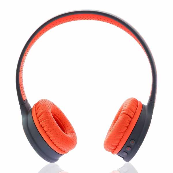 Toshiba Wireless Bluetooth On Ear Headphone with Mic, Orange - RZE-BT180H