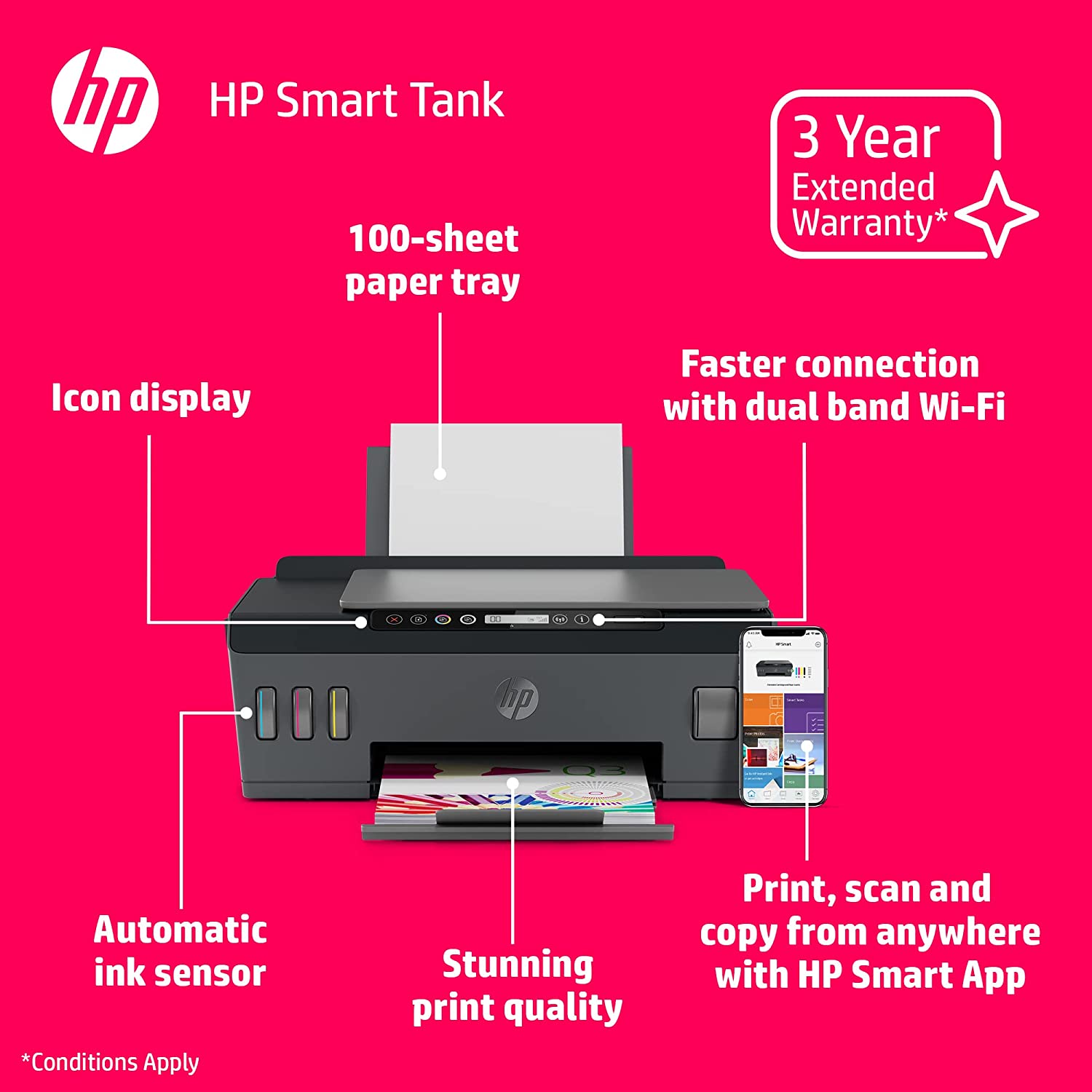 HP 3YW73A | Smart Tank 519 Wireless All-in-One