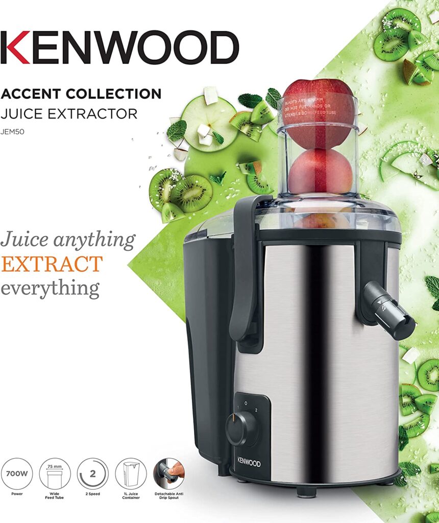 Kenwood JEM50.000BS Centrifugal Juicer PLUGnPOINT