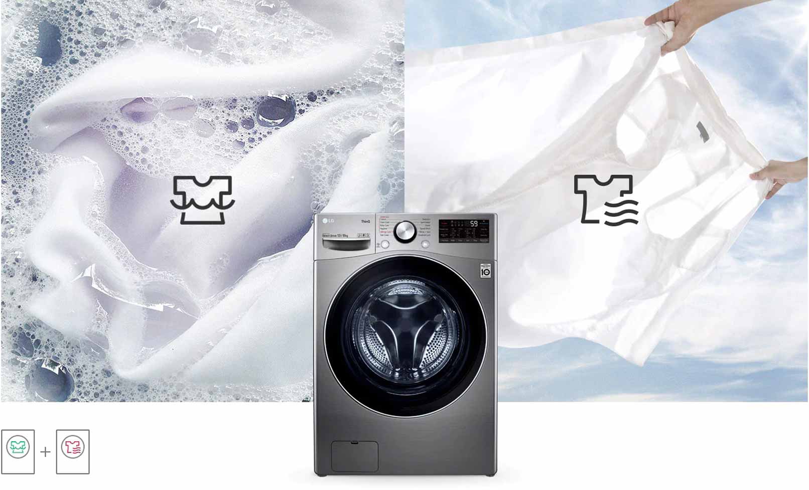 LG F15L9DGD | Front Load Washer & Dryer