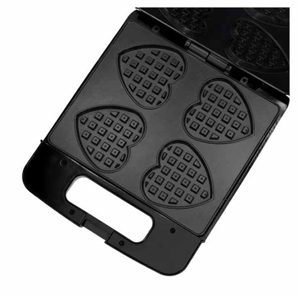 Geepas Heart Waffle Maker, 4 Slice Capacity - GWM36543