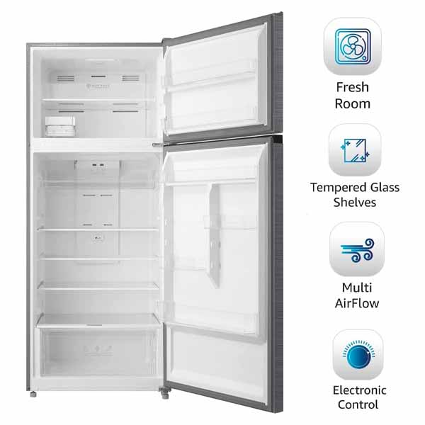 Daewoo Top Mount Refrigerator 535 Liters - DW-FR-702VSI