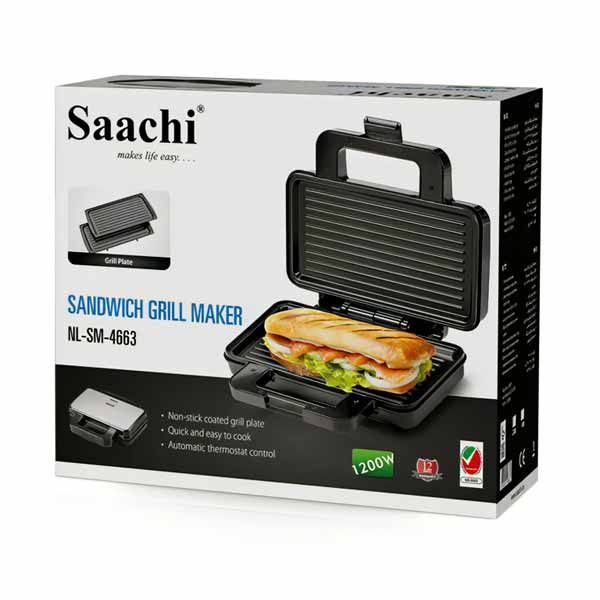 Saachi Sandwich Grill Maker - NL-SM-4663