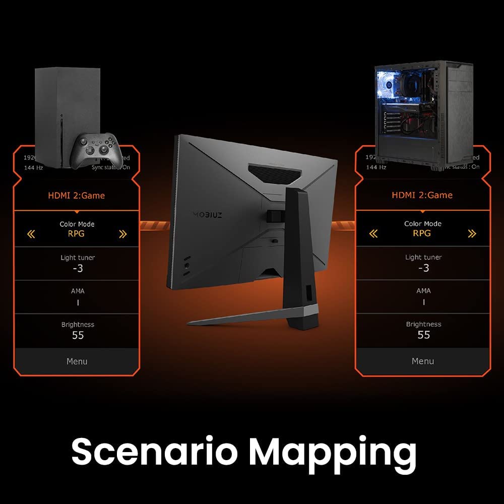 BenQ MOBIUZ 1ms IPS 165Hz QHD Gaming Monitor - EX2710Q