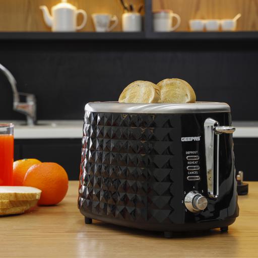 Geepas GBT36536 | 2-Slice Bread Toaster 