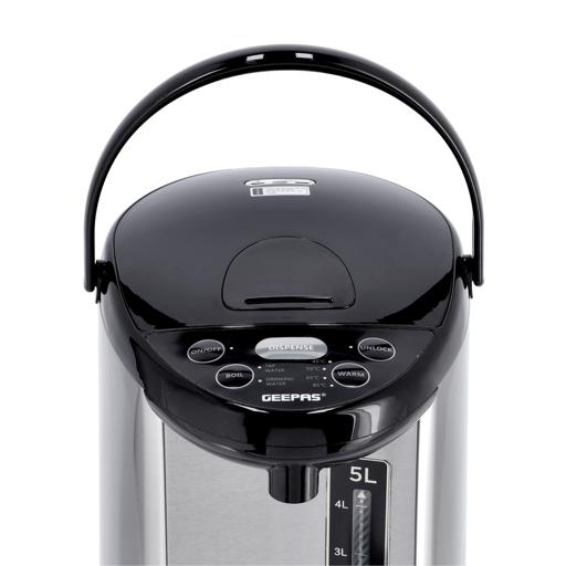 Geepas Electric Air Pot Flask, 5L Stainless Steel Kettle - GEV5132
