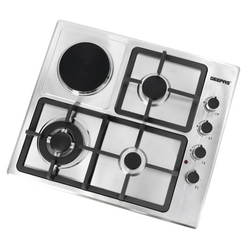 Stainless Steel Built-in Gas & Electric Hot Plate Hob - GGC31034
