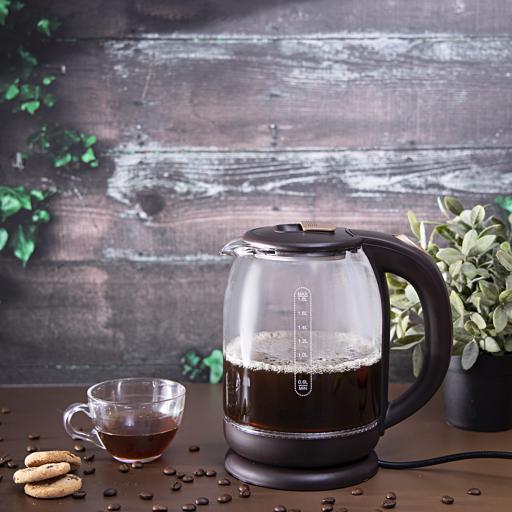Geepas 1500W Electric Glass Kettle 1.8L - GK9901