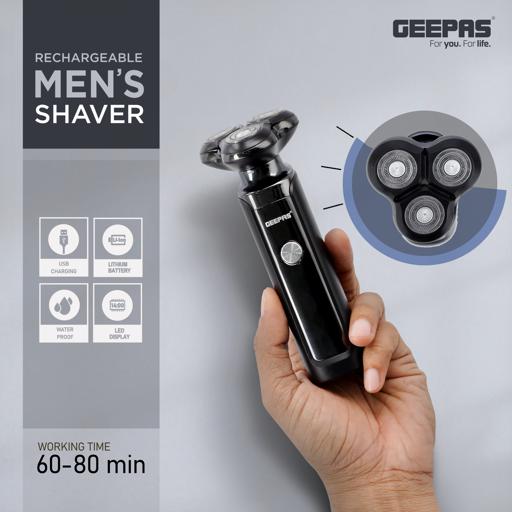 Geepas GSR57501 | Rechargeable Men’s Shaver 