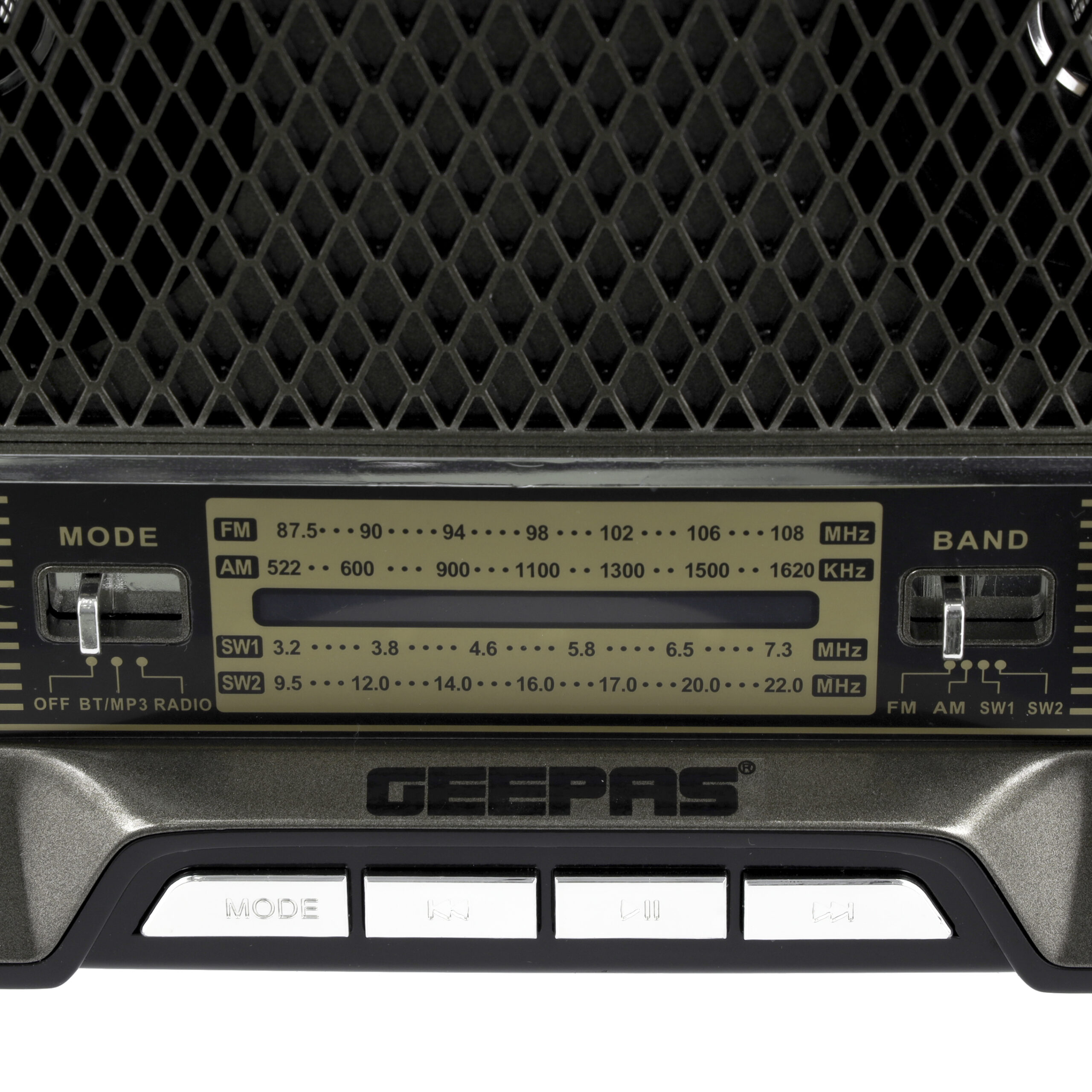 Rechargeable Radio With Bluetooth, 3-Band Radio - GR13016