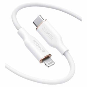 Anker Powerline III Flow USB-C with Lightning Connector, 3ft, White - A8662H21
