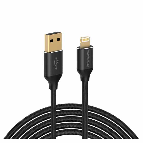 Riversong Lightning Cable, 1M, Black - HERCULES-CL31