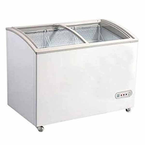 Akai Glass Door Chest Freezer 340 Liter White - CFMA-340GLER