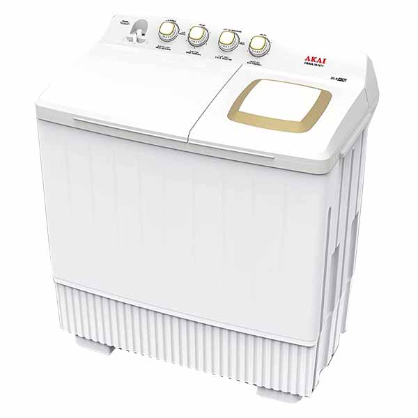 Akai 20Kg Twin Tub Washing Machine, White - WMMA-X020TT