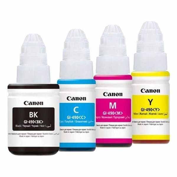 Canon INK 4-Color 490 for Printer G1400-2400-3400 - CG1400/2400/3400