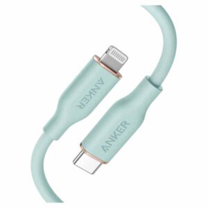 Anker Powerline III Flow USB-C To Lightning Cable (3ft/0.9m), Mint Green - A8662H61
