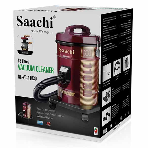 Saachi Vacuum Cleaner with Dual Cyclonic System - NL-VC-1103