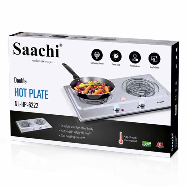 Saachi Double Hot Plate - NL-HP-6222