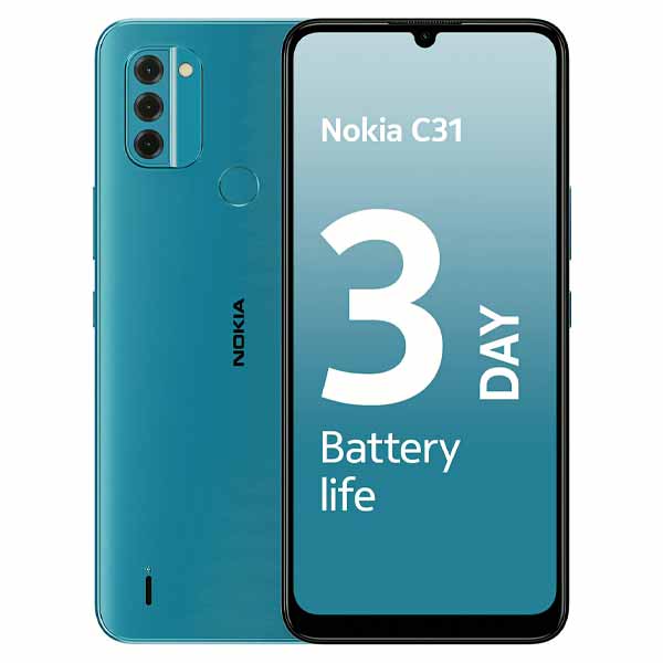 Nokia C31 4G Smartphone, 4 GB RAM,128 GB Memory, 6.74” Screen - TA-1497