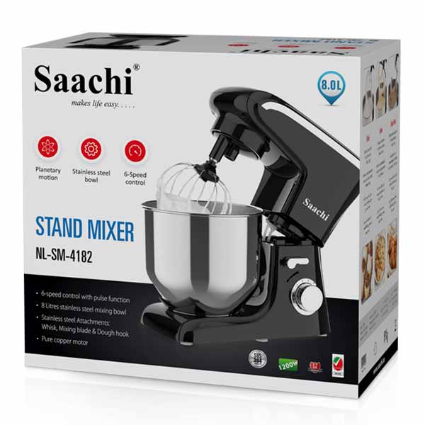 Saachi 6-Speed Stand Mixer with Pulse Function - NL-SM-4182