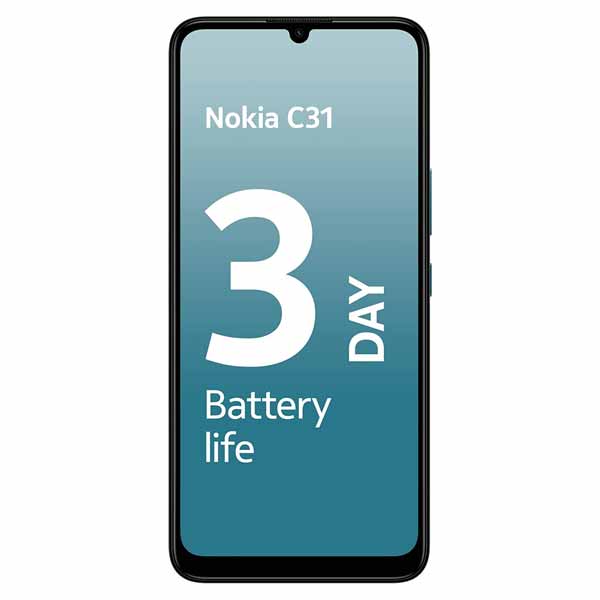 Nokia C31 4G Smartphone, 4 GB RAM,128 GB Memory, 6.74” Screen - TA-1497