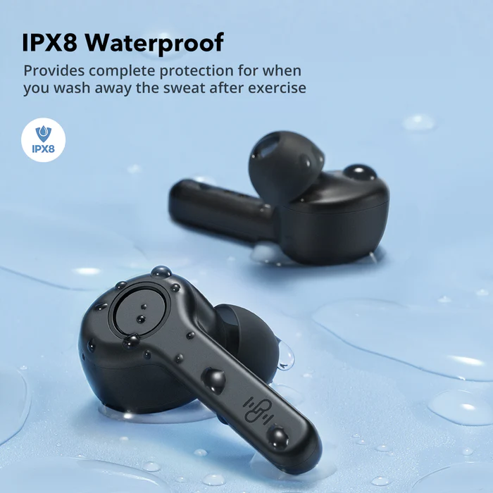 RavPower Wireless Earbuds, Bluetooth V5.2 USB-C Quick Charge 40H Playing Time - BT-BH020