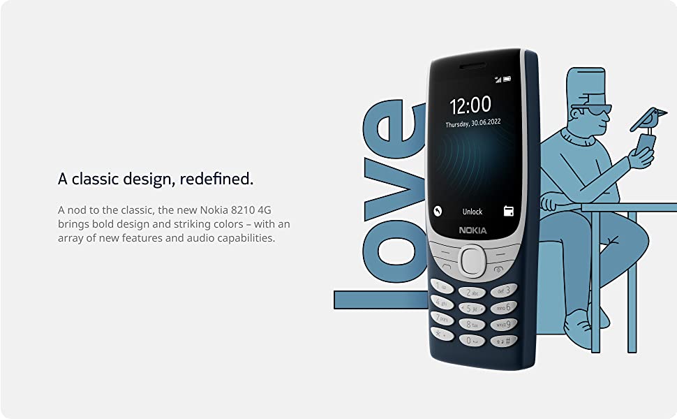 Nokia 8210 Dual Sim Phone with 4G connectivity - TA-1489