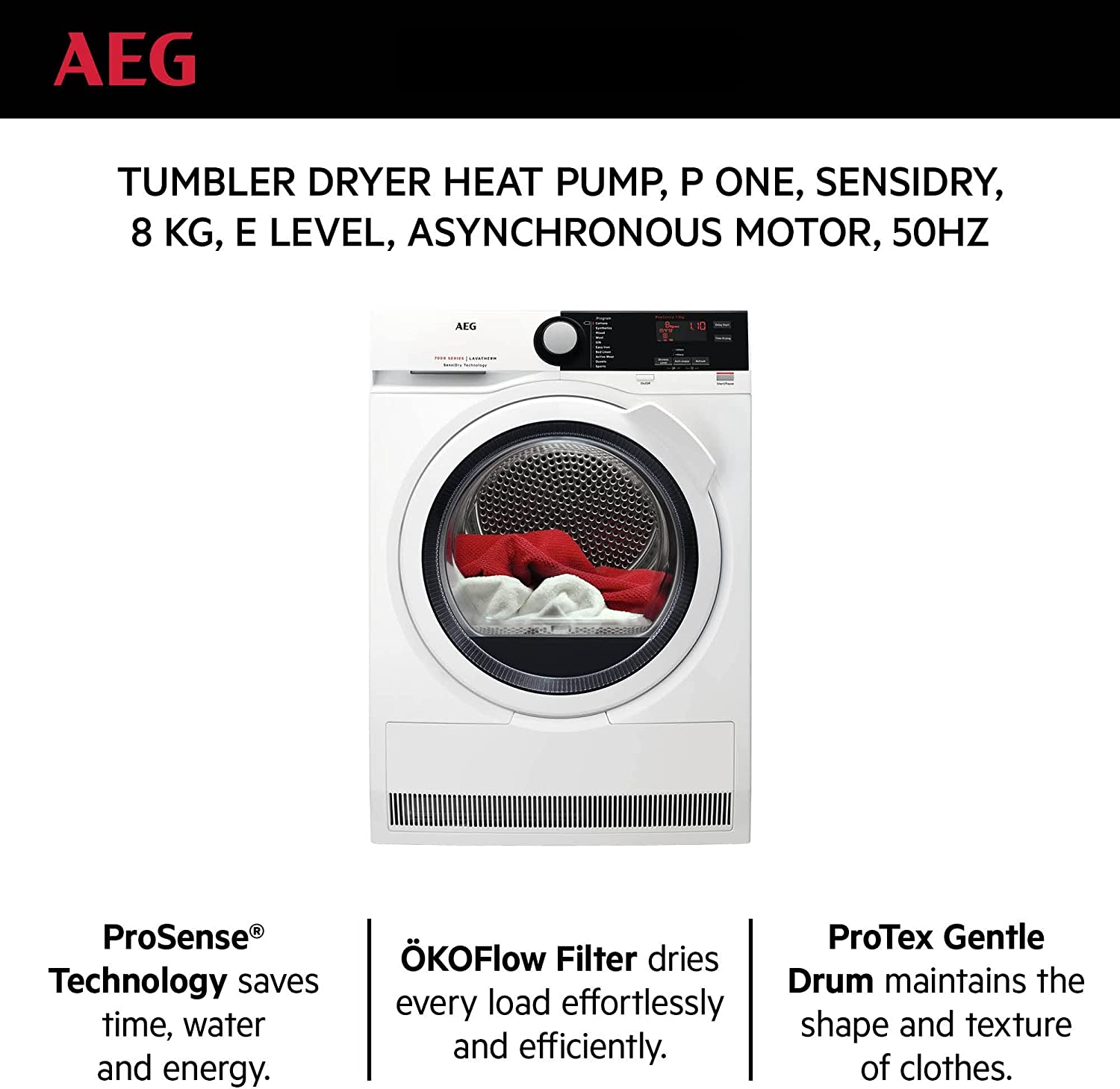 AEG T7DBE831 |  Dryer 