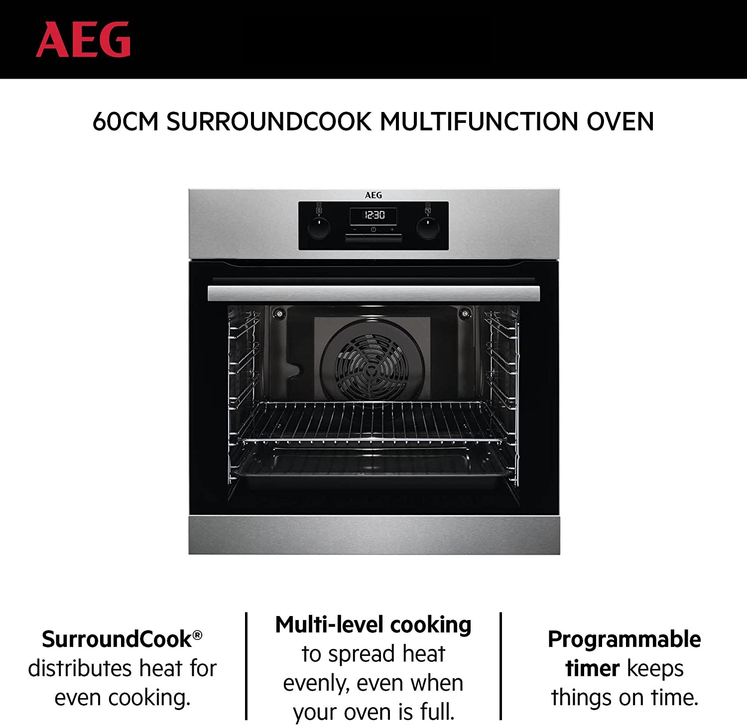 AEG BEB331010M |  Built-In Electric Oven