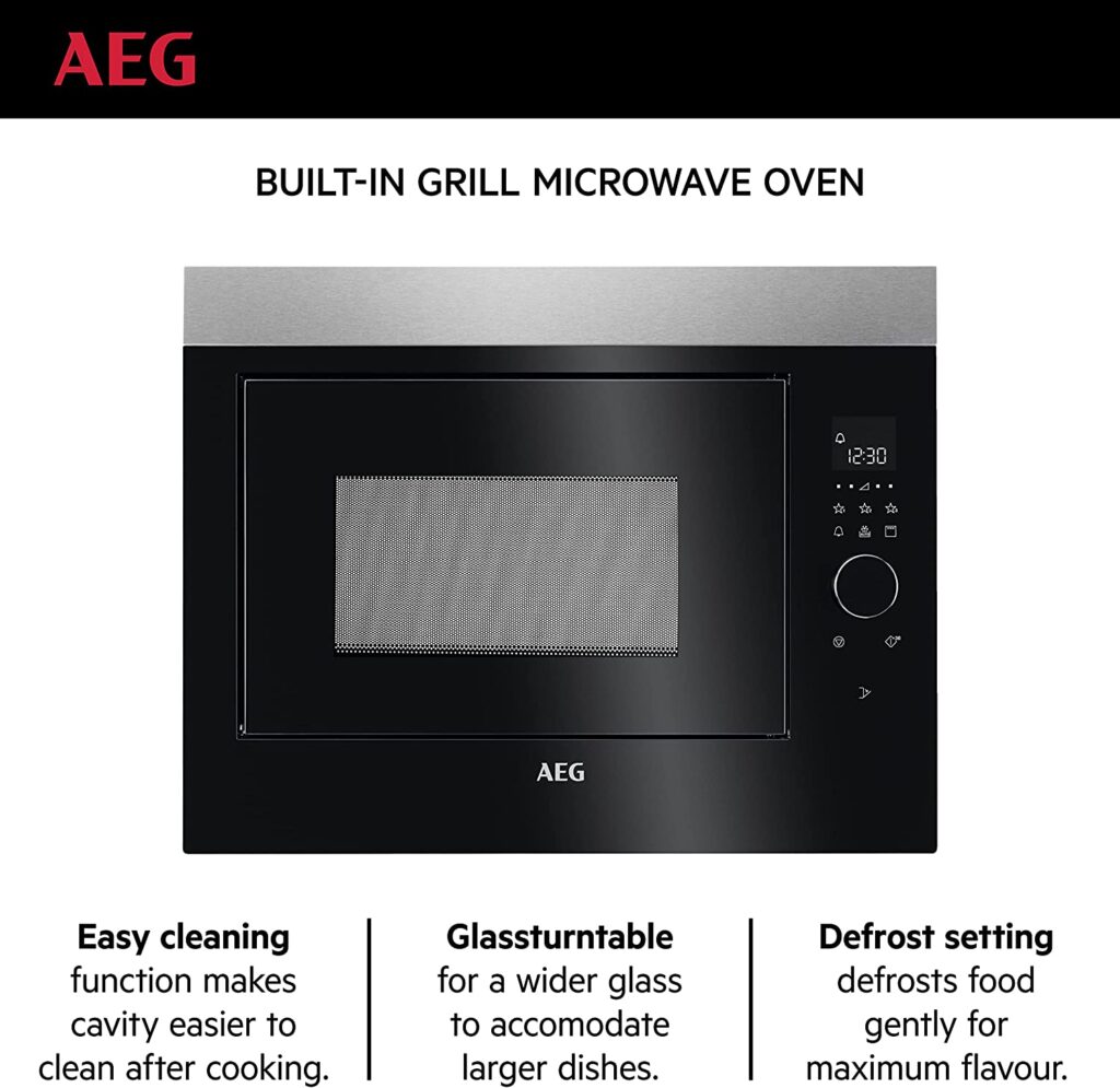 AEG MBE2658DEM Built in Microwave Oven 26L PLUGnPOINT