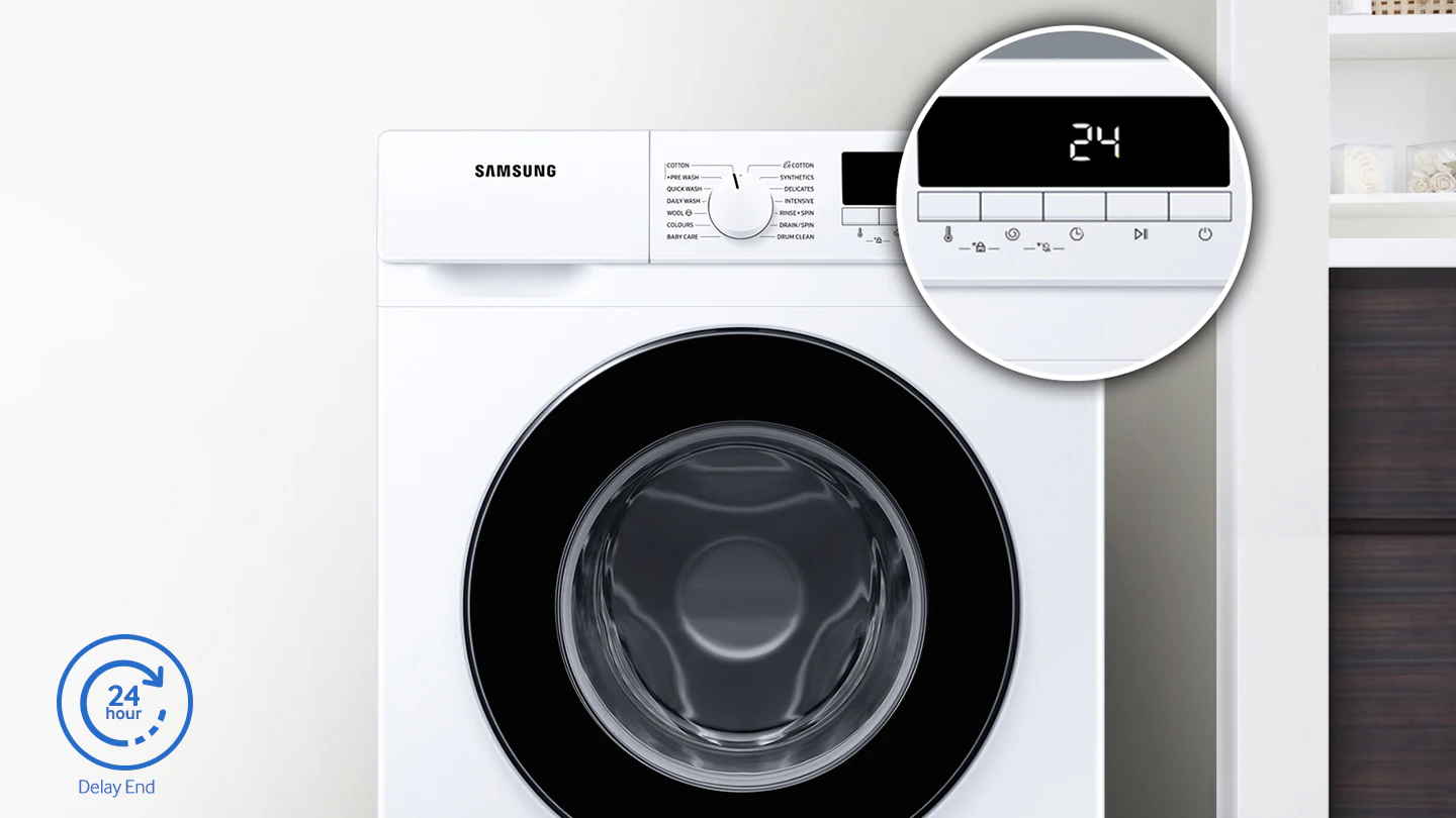Samsung Washer with Digital Inverter Technology, 7KG - WW70T3020BS/GU